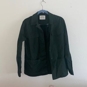 Green utility jacket